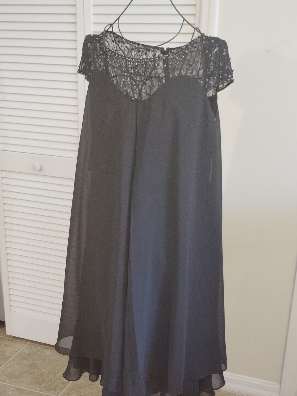 JJ's House Empire Chiffon Lace Dress